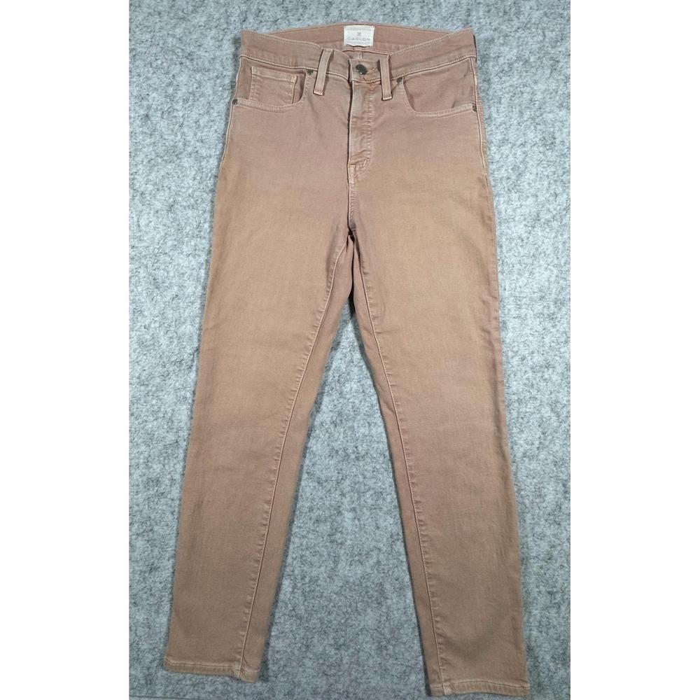 Caslon Skinny Ankle Jeans Womens 27/4 Pink Medium Wash Mid Rise Stretch J9314